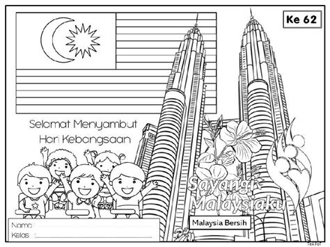 Logo dan lagu rasmi hari kebangsaan 2018 malaysia logos tema. 35 Kerja Mewarna - Sambutan Hari Merdeka - JUSTYOU