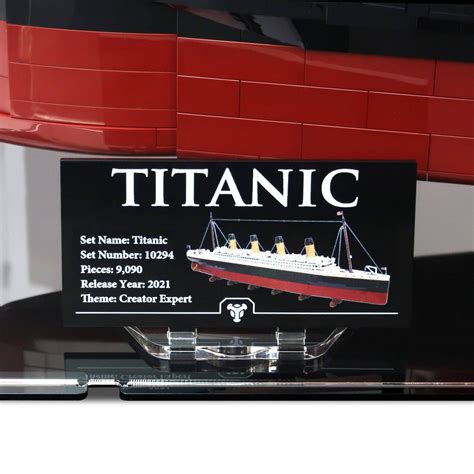 10294 Titanic Display Case Kingdom Brick Supply