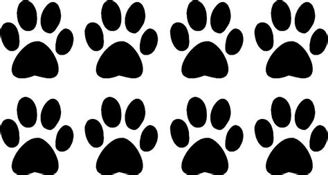 Dog Paw Print Colouring Pages Page 2