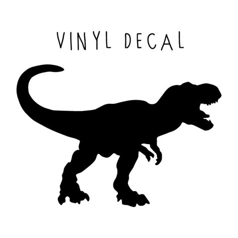 dinosaur tyrannosaurus t rex rex vinyl decal etsy