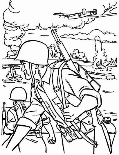 Coloring Pages War Military Battle Forces Army