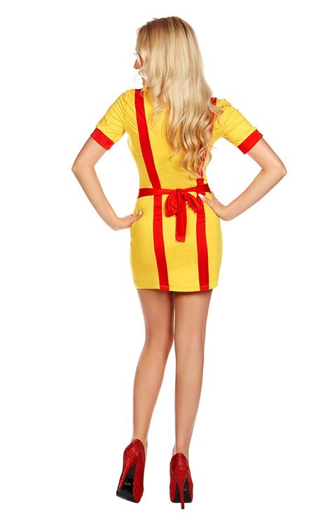 2 Broke Girls Waitress Fancy Dress Costume