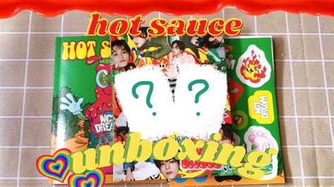 Nct Dreams Hot Sauce Album Unboxing ♡ Boring Ver Youtube
