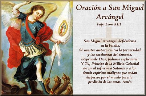 Testimonios Para Crecer Oración A San Miguel Arcangel