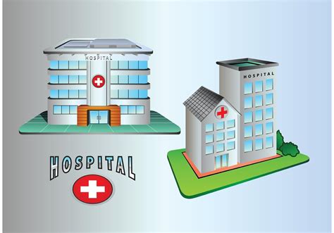 Hospital Building Icons 85810 Vector Art At Vecteezy