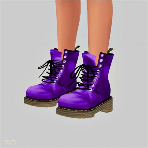 Sims4 Marigold Female Combat Boots Sims 4 Downloads