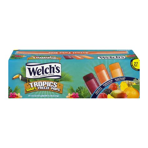 Save On Welchs Giant Freeze Pops Tropical 27 Ct Order Online