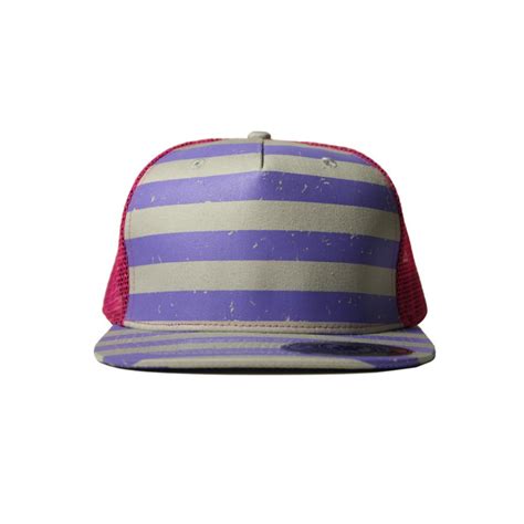 Gallery Blank Hat Stripes Flatbill Snapback Double Portion Supply