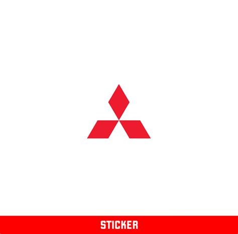 Mitsubishi Logo Sticker Dopegraphics