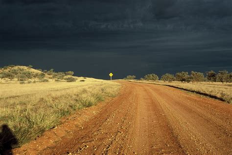 Cycling Via The Outback Way Storms Along The Plenty Highway