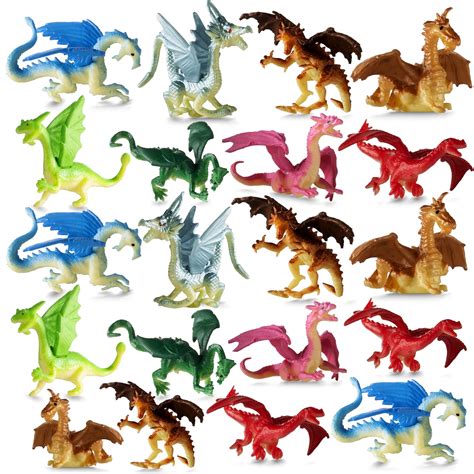 Buy Bedwina Mini Dragon Toy Figures Pack Of 36 2 Inch Plastic