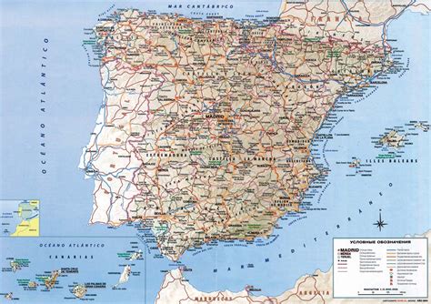 Maps Of Spain Detailed Map Of Spain In English Tourist Map Map Of