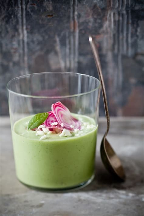 Chilled Cucumber Avocado Soup Recipe Hearth