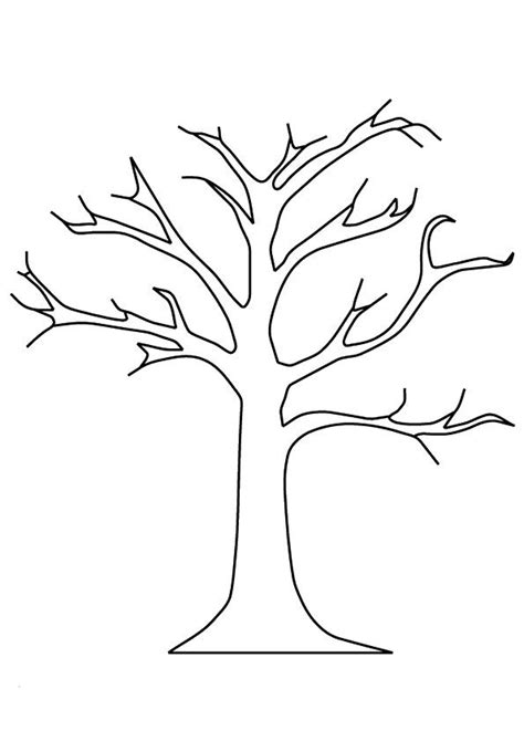 Bare Tree Coloring Pages Printable
