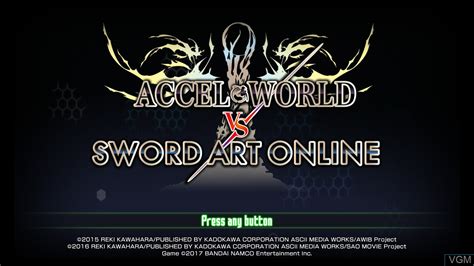 Accel World Vs Sword Art Online For Sony Playstation 4 The Video
