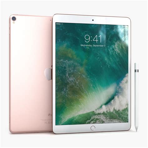 You can also choose from. iPad Pro 10-5 2017 Rose Gold with Pencil 3D model