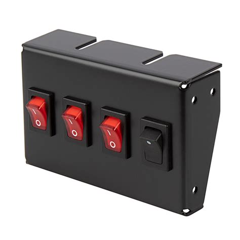 3 Position Led Rocker Switch Panel With Momentary Switch Dc