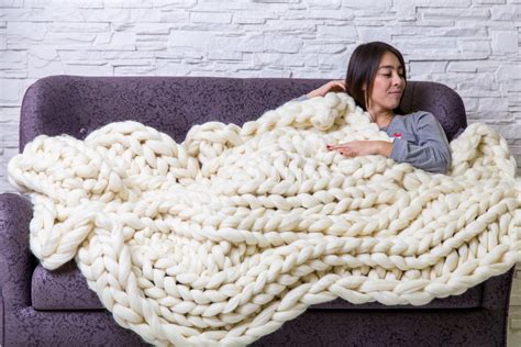 Super Chunky Knit Throw Blanket Chunky Knit Blanket Blanket Throw