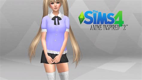 Sims 4 Anime Inspired Sim 2 Youtube