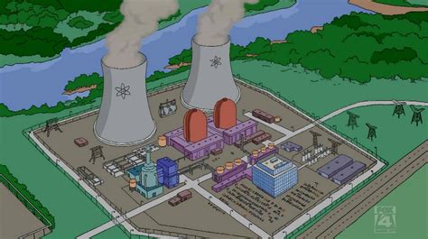 Springfield Nuclear Power Plant The Simpsons Springfield Bound