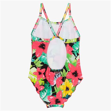 Boboli Girls Tropical Floral Swimsuit Childrensalon Outlet