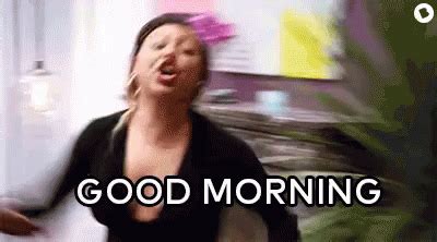 Good Morning Gif Happy Shouting Goodmorning Discover Share Gifs