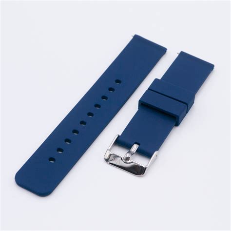 Navy Blue Quick Release Silicone Watch Strap 20mm 22mm Etsy