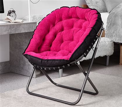 Comfortable desk chairs mean you can spend more time concentrating on work, rather than a pain in your back. Papasan Moon Chair - Pink- Girls Dorm Chair Cute and Comfy
