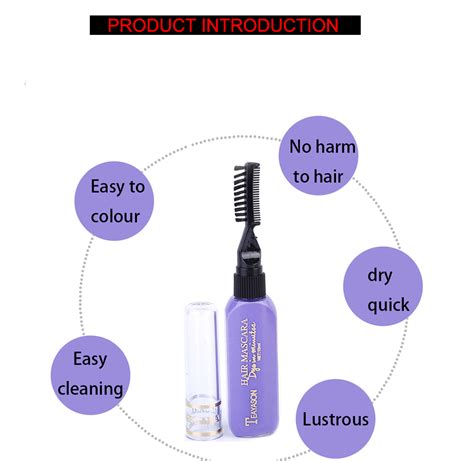 Temporary Hair Mascara Color Chalk 8 Colors Instantly Hairr Chalks Dye