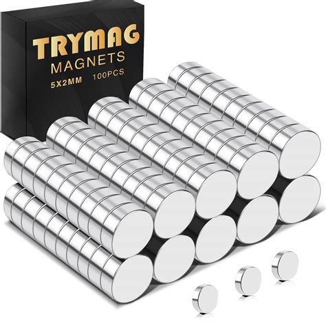 Buy Trymag 100pcs Round Small Refrigerator Magnets Multi Use Tiny Mini