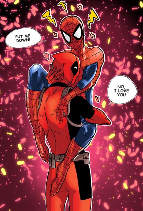We Love Spiderman And Deadpool Yaoi~ Join Now~ Deadpool Y Spiderman Deadpool X Spiderman