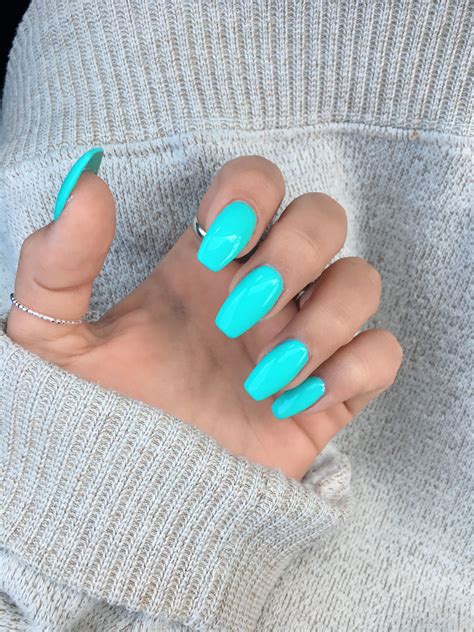 CRMla Turquoise Blue Acrylic Nails