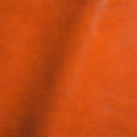 Orange Leather Upholstery Designer Fabric