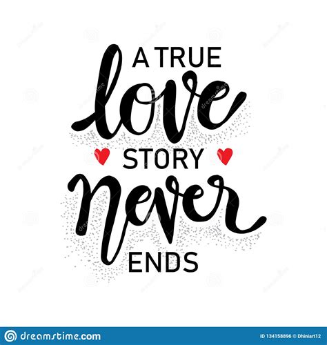 a true love story never ends stock vector illustration of card background 134158896