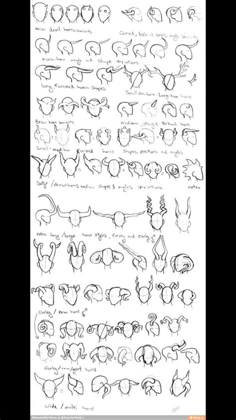 How To Draw Horns Drawings Fantasy Drawings Art Reference Poses