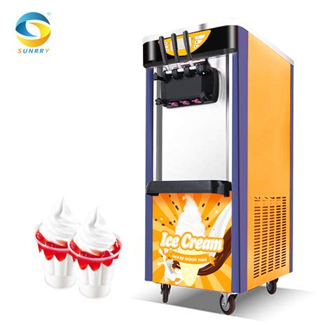 Automatic Small Soft Serve Ice Cream Maker Machine Mini Commercial