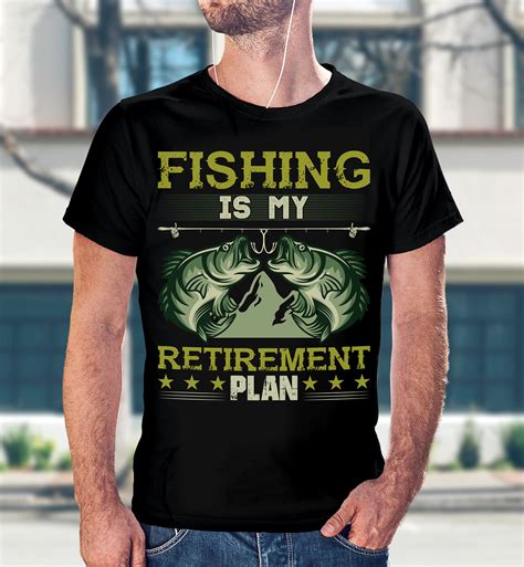 Download Fishing T-shirt Design Bundle with Free T-shirt Mockup on ...