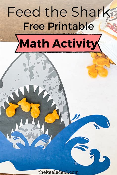 Feed The Shark Math Activity Math Activities Preschool Math
