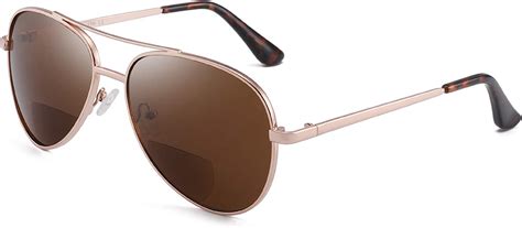 jm classic aviator bifocal reading glasses sunglasses readers for men women brown 1 0 amazon
