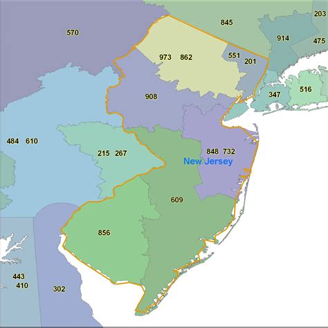 Zip Code Map Of New Jersey Map