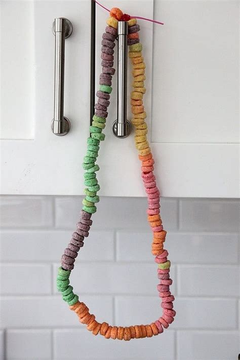 Make A Cereal Necklace Kids Snacks Fun Kids Food Fruit Loops