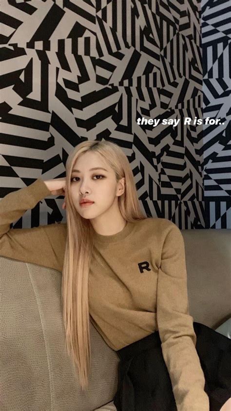 Blackpink rosé x billboard march 2019 edition #2. 190921 Rosé IG Story Updates | Ünlüler, Kızlar, Koreli kız