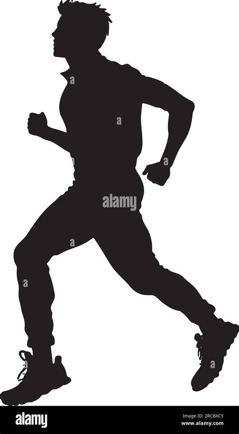 Running Man Silhouette Vector File Stock Vector Image And Art Alamy