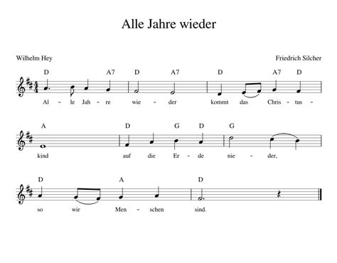 Die nachfolgenden texte deutscher weihnachtslieder werden ihnen vermutlich sehr bekannt vorkommen. Alle Jahre wieder Weihnachtslieder deutsch mit Noten ...