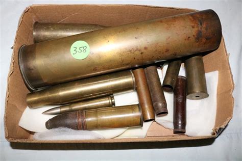 Sold Price 12 Large Military Artillery Shells June 5 0120 930 Am Edt