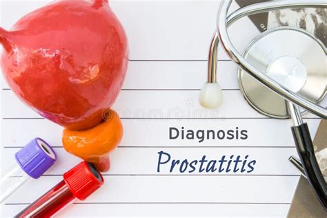 Urologist With A Prostatitis Diagnosis In Digital Medical Report Stock Photo Image Of Antigen