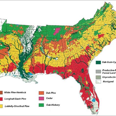 Soils Of The Southeastern United States Modified From National Atlas