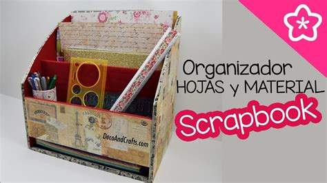 Organizador De Hojas Y Material Scrapbook Decoandcrafts