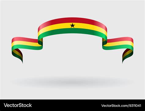 Ghanaian Flag Background Royalty Free Vector Image