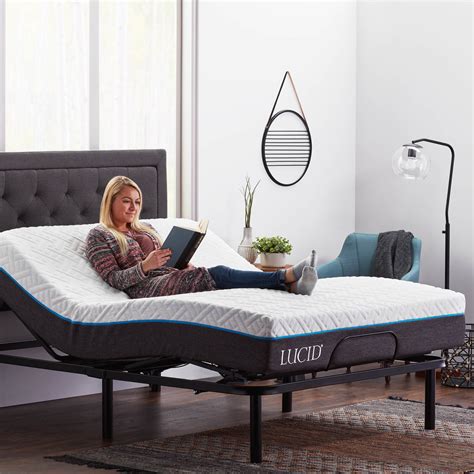 Lucid Basic Remote Controlled Adjustable Bed Base Heavy Duty Steel